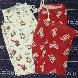 Aeropostale Holiday Pajama Pants Large